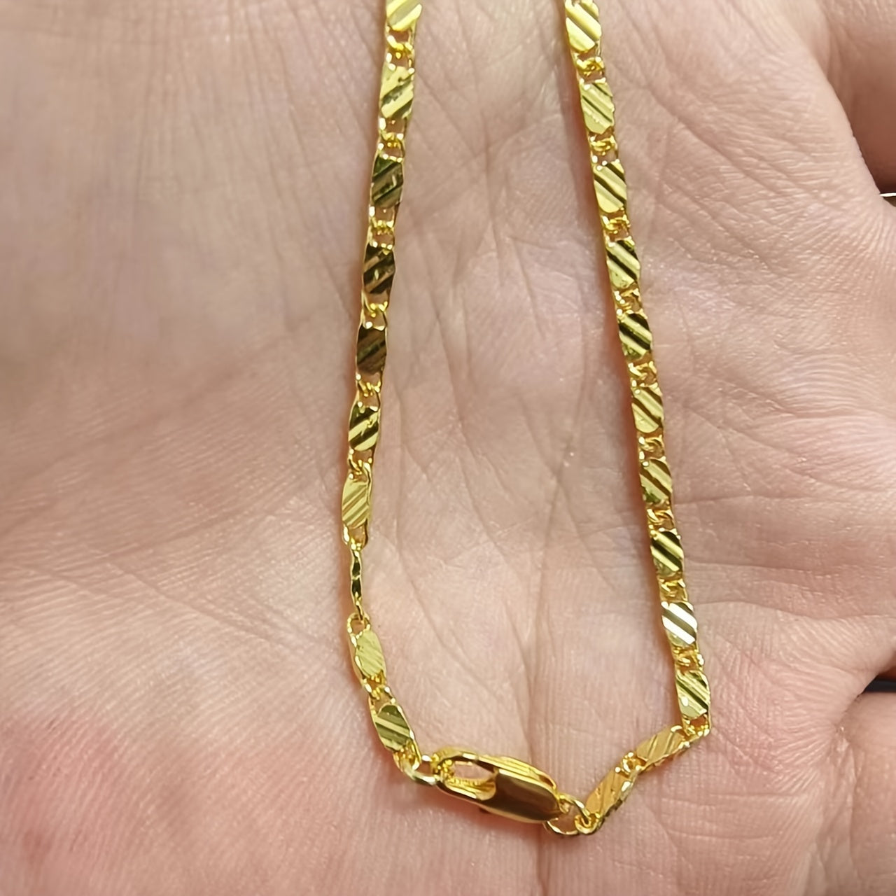 16 30inch 2MM Wide Fashion Luxury Men Women Fashion Solid Embossed Flat Chain Necklace Fine Jewelry