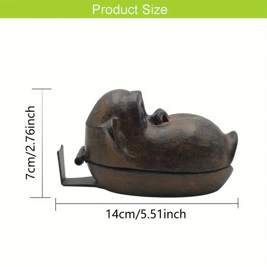 1 Piece Vintage Cast Iron Monkey Ashtray With Lid Unique Monkey Design Perfect For Home Office