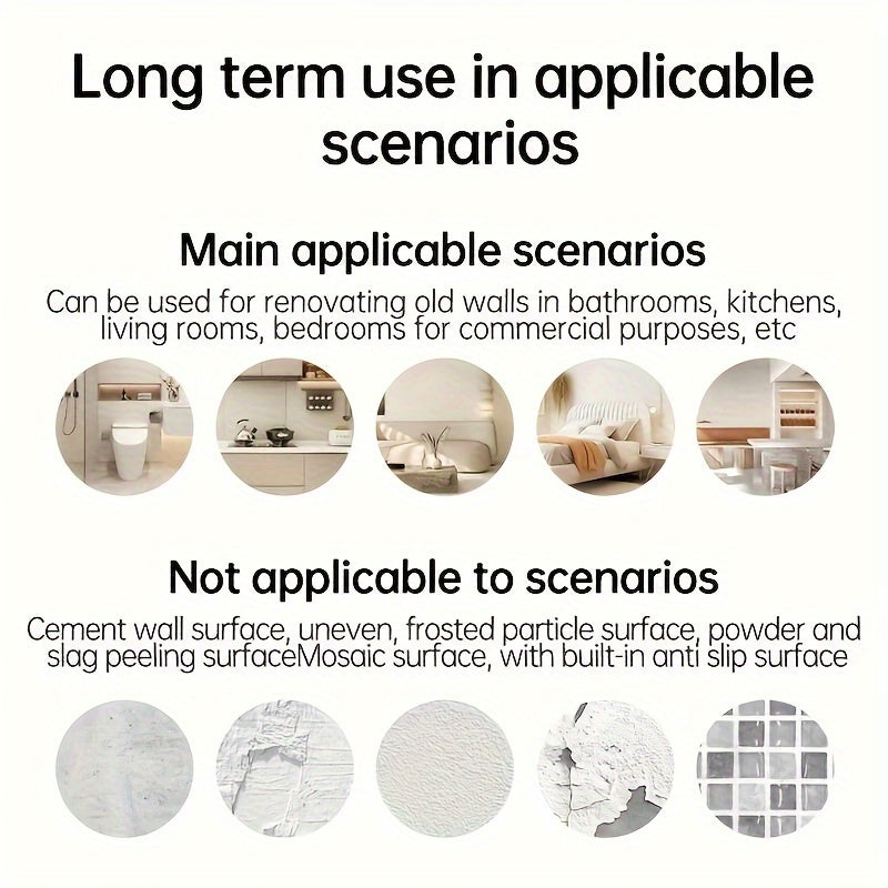 36pcs Peel & Stick Large Marble Tile Sheets   Glossy PVC/PE Vinyl  Ceiling & Wall Panels with Bohemian Cloud Pattern  ///  Bathroom  Splashback  Wood Floor Covering (Easy Installation)