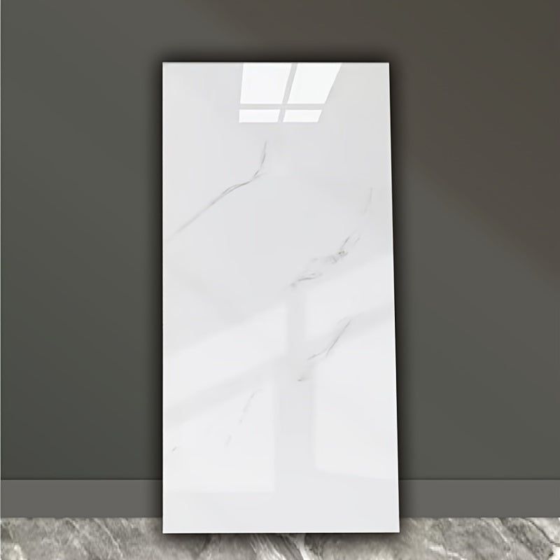 36pcs Peel & Stick Large Marble Tile Sheets   Glossy PVC/PE Vinyl  Ceiling & Wall Panels with Bohemian Cloud Pattern  ///  Bathroom  Splashback  Wood Floor Covering (Easy Installation)