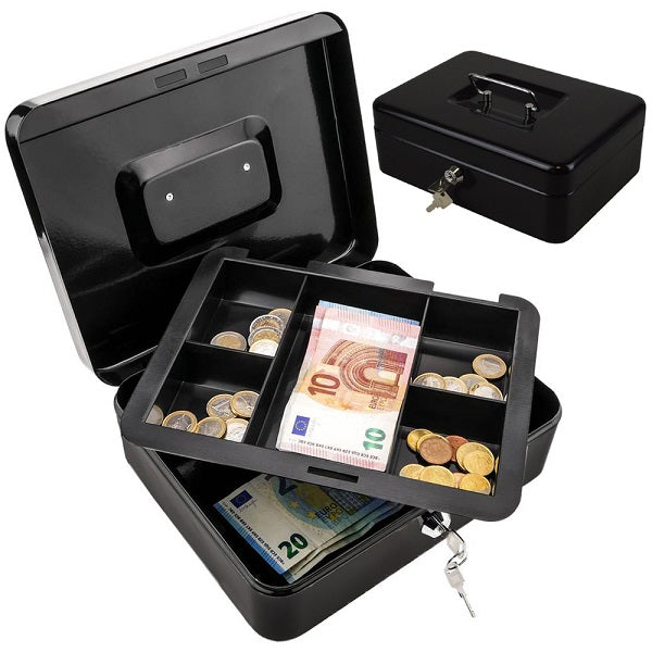 XF0729 Lockable Petty Cash Box 12″
