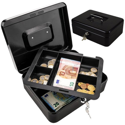 XF0729 Lockable Petty Cash Box 12″