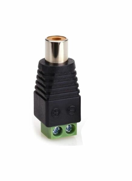 XF0571 Green RCA Female 100 Pieces