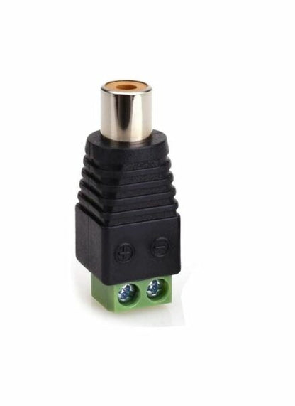 XF0571 Green RCA Female 100 Pieces
