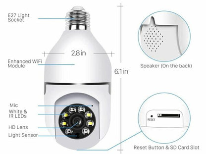 Aerbes AB-C247 E27 Bulb Wifi Camera Lamp