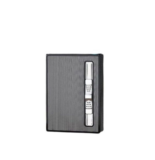 1831391 Cigarette Holder Case with Gas Refillable Lighter, Fits 10 Cigarettes DA-3031