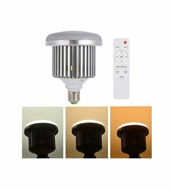 SE-180 Photographic Lighting LED E27 Bulbs With Remote Control Remote 85W
