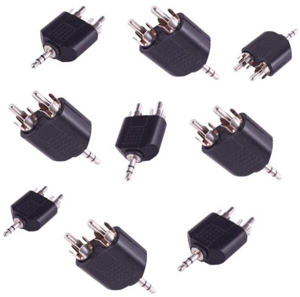 3.5mm To Dual RCA Adapter Pack Of 100