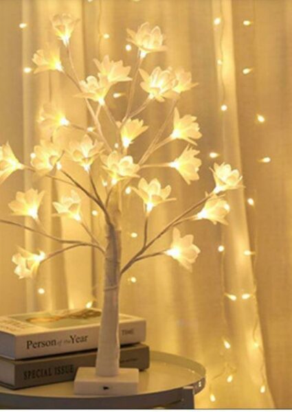 SE-100 D-8 60cm Wired Decorative Tree Table Lamp
