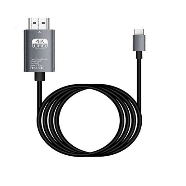 SE-L114 Alloy Head Type C To HDMI Cable 1.8M