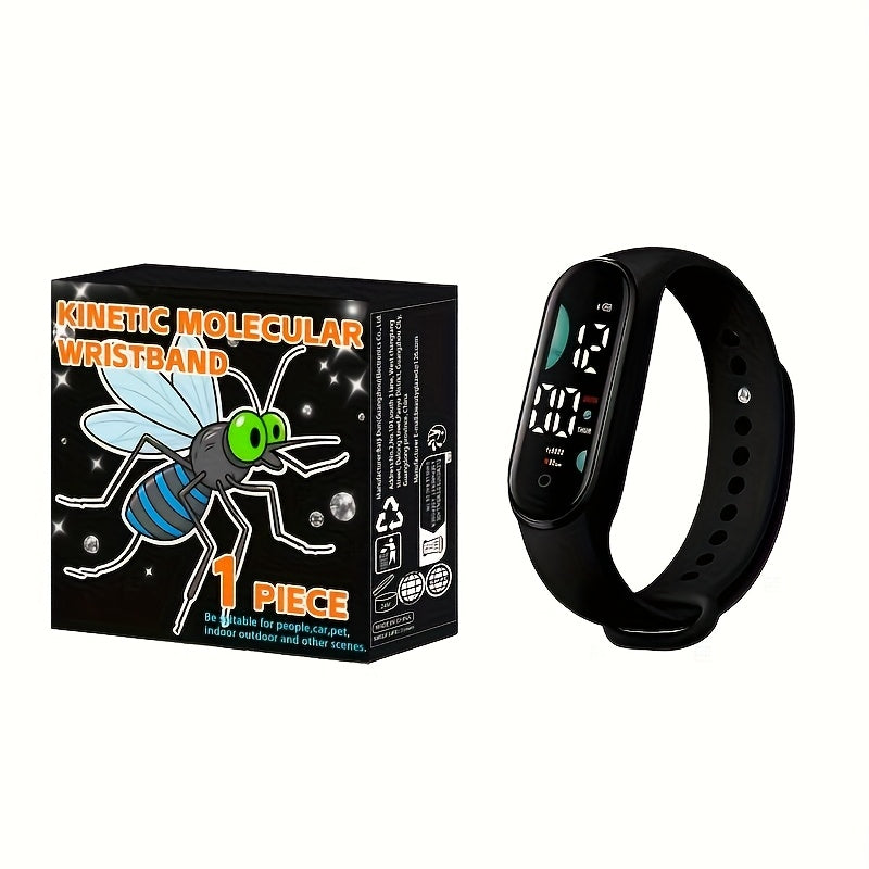 Electronic Mosquito Repelling Wristband  Sports Mosquito Repelling  Physical Mosquito Repelling  Touch Screen  Fashionable and Casual  Suitable for Both Men and Women  1pc