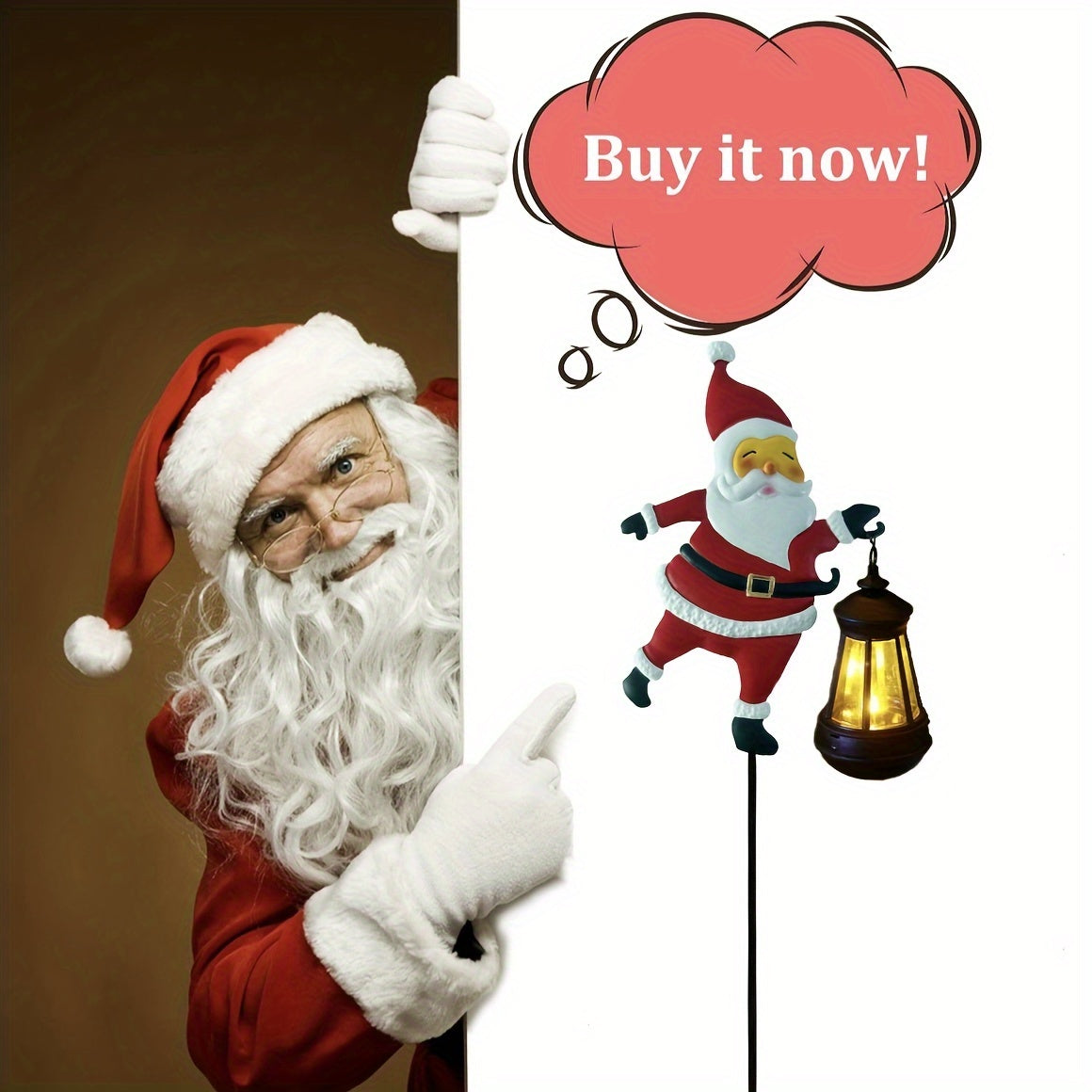 Solar Christmas Lights   IP44 Santa Claus LED Garden Decoration  Old for Man and Palace Lights  Outdoor Lawn Lighting  suitable for Courtyard  Path and Landscaping  Christmas  Halloween Decoration