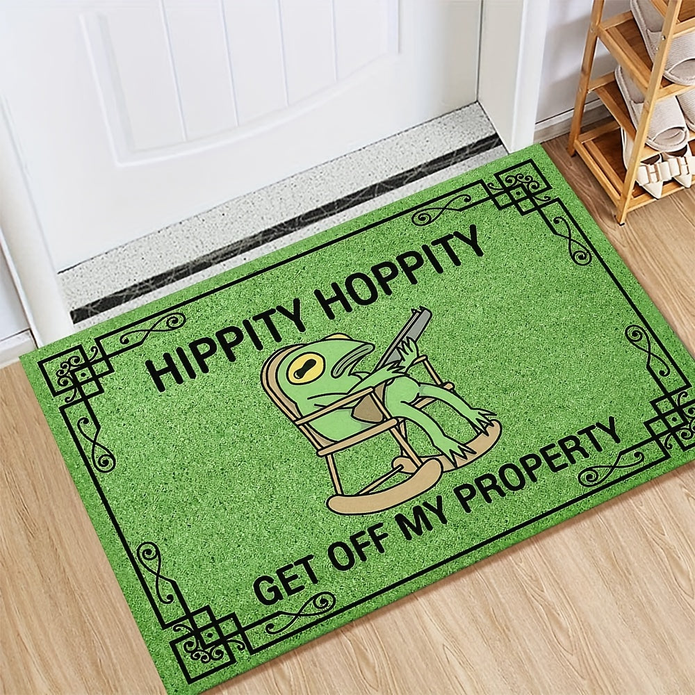 Luxurious Green Frog Pattern Floor Mat 6Mm Thick