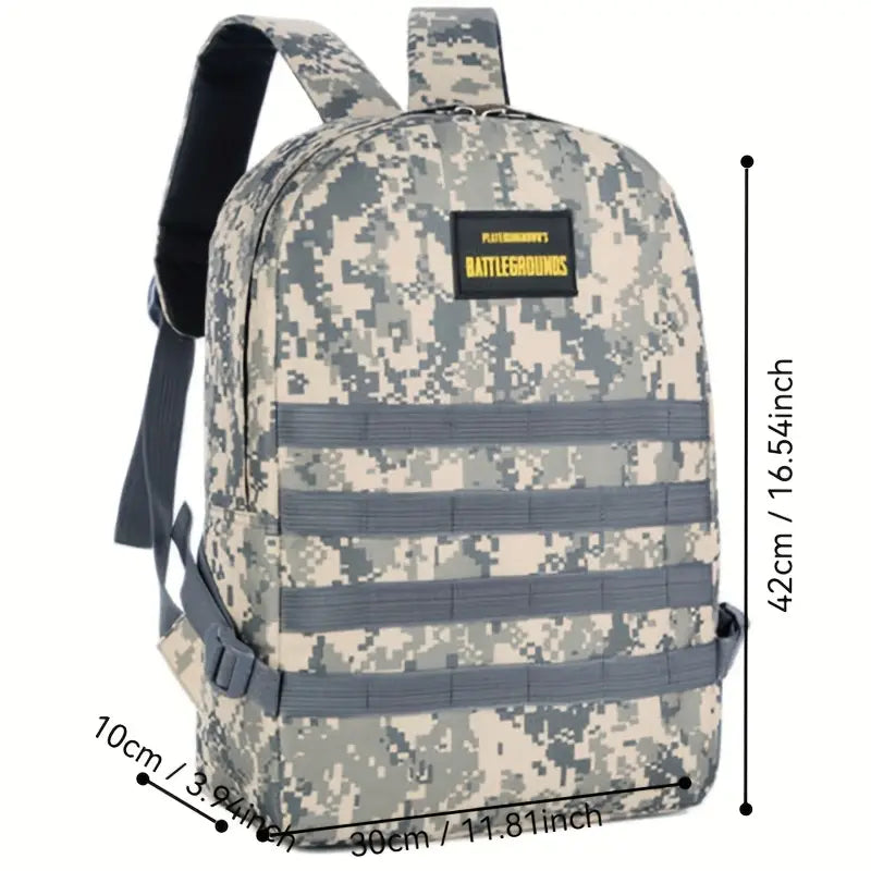 1pc Camouflage Backpack Large Capacity Lightweight Travel Commuter Bag