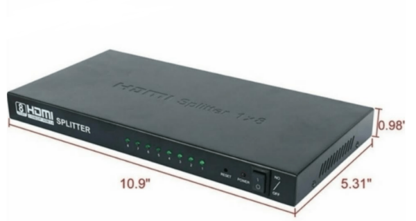 SE-L67 HDMI Splitter With 8 Ports UHD 4K x 2K