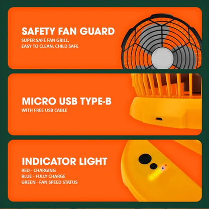 Aerbes AB-FSD03 Mini Desktop Fan 8″