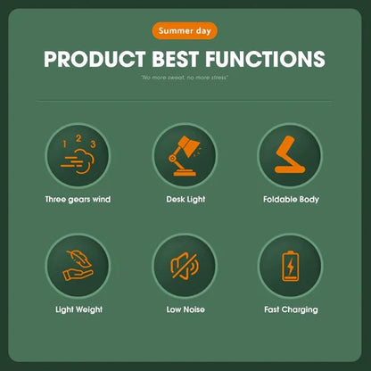 Aerbes AB-FSD03 Mini Desktop Fan 8″