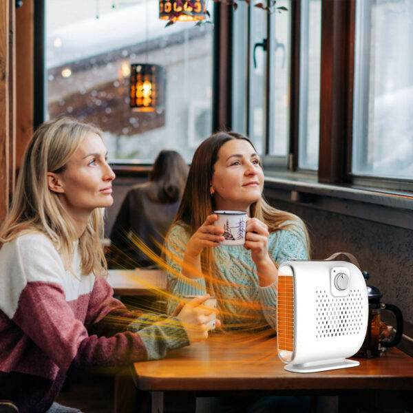 Intelligent Desktop Heater Fan Loop Heat Up 2 Speed Heating