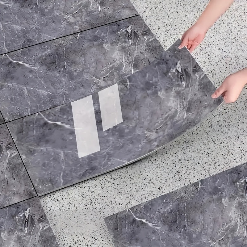 31pcs Modern Style PVC Self Adhesive Thick Floor Stickers   Easy to Peel and Stick   Waterproof Flooring Patch   for Bedroom Living Room Kitchen Bathroom