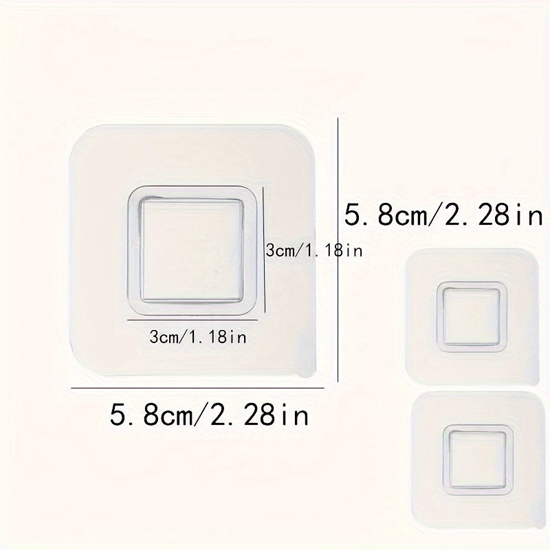 3 Pack Clear Plastic Wall Hooks  Waterproof Shower Phone Holder  Easy Install  Fashionable Storage Organizer for Bathroom Kitchen Mirrors