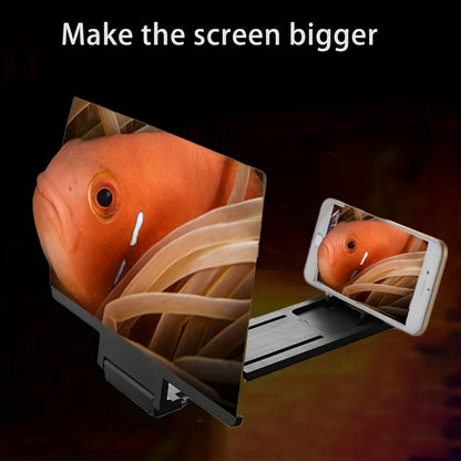 30.48 Cm 3D Mobile Phone Screen Magnifier HD Video Amplifier Stand Bracket With Movie Game Magnifying Folding Desk Holder