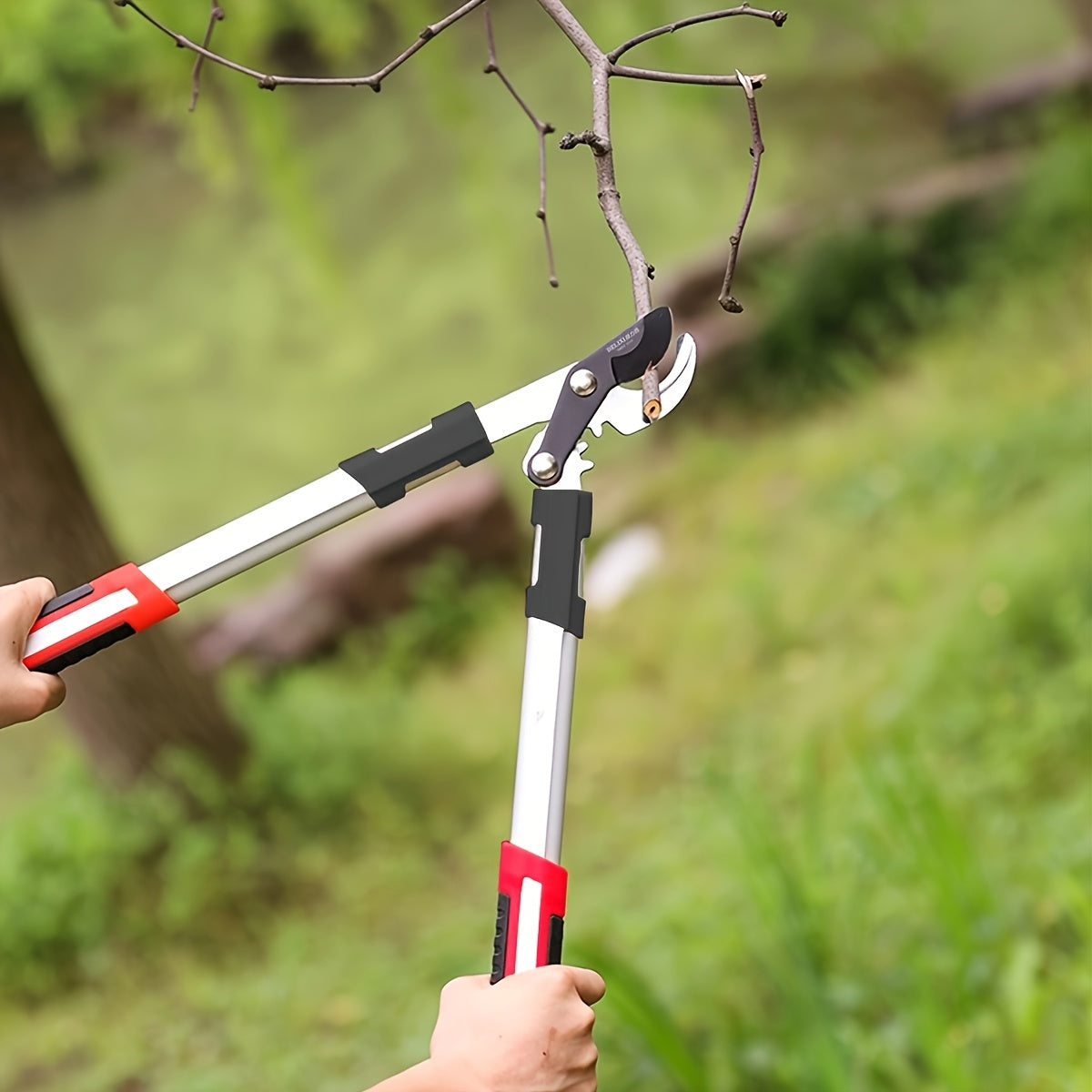 1 Heavy Duty Pruning Shears   Long Handle  High Precision for Tall Branches and Hedges – Sharp SK5 Alloy Steel Blade with Ergonomic Comfort Grip Suitable as Fruit Tree Trimming Garden Scissors on Strong Stems  Long Pruning Shears  Tree Pruner with Extendi