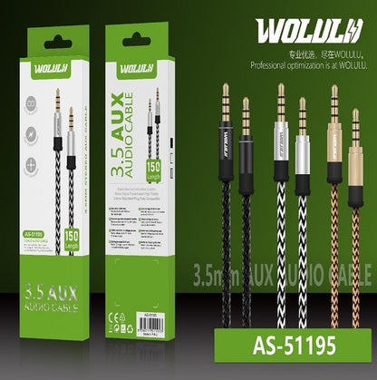Wolulu AS-51195 Anti-knot 3.5mm Aux Cable 1.5M
