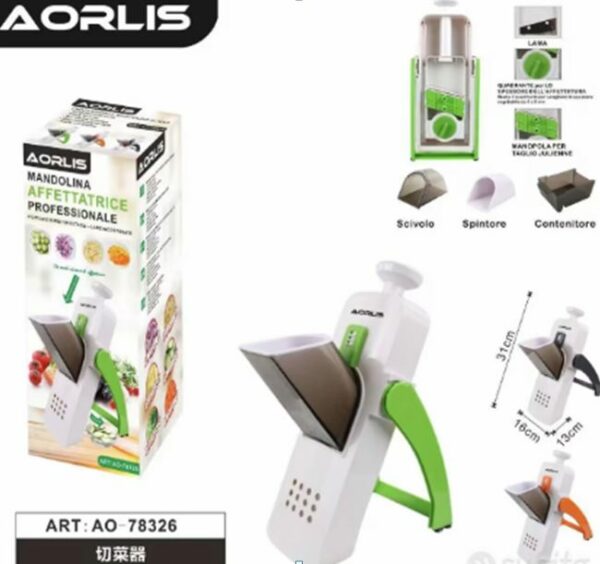 Aorlis AO-78326 Upright Vegetable Cutter Slicer Grater