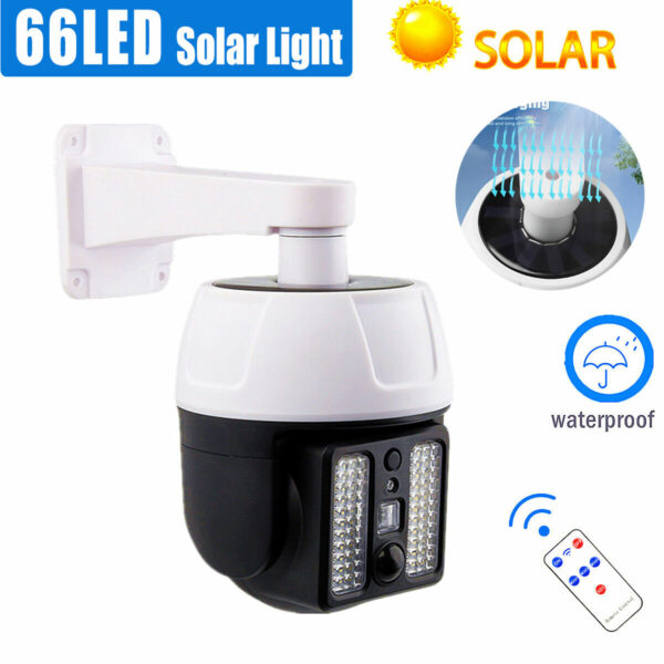 FA-5118-2 2 in 1 Solar Sensor Dummy Camera Wall Light With Remote Control