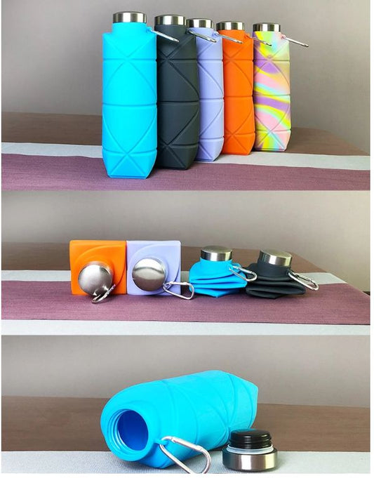 Collapsible Silicone Water Bottle 700ml BPA Free