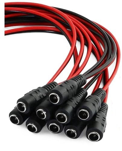 DC Power Cord 5.5mm x 2.1mm Female Pack of 100