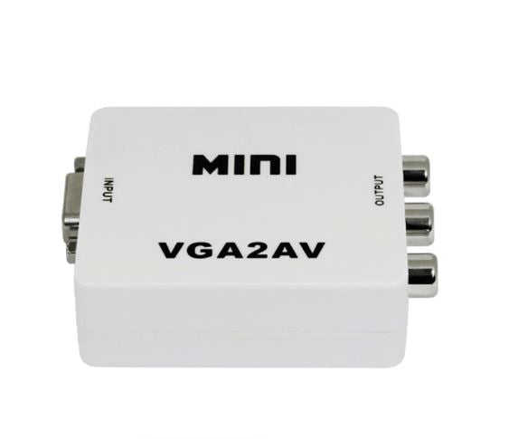 Treqa HDV-555 VGA To AV Converter Adapter