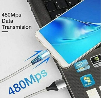 Aerbes AB-S825 Quick Charging Magnetic Cable 3 IN 1 5V 3A 2Meters