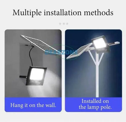 FA-GTX-800W Solar Powered Flood Light With Solar Panel & Remote Control