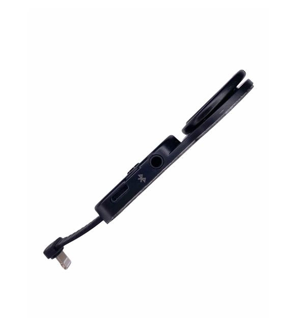 JH-L35 Lightning 3.5mm for Earphone + Lightning for Charging Phone Holder Ring Stent