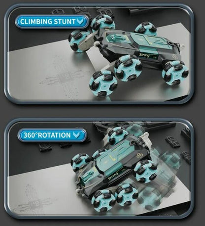 CV-D600 6 Wheels Climbing Stunt Car Rotates 360? Wth Spray Effect, Light And Sound