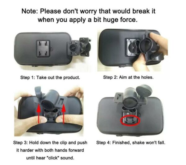 Weather Resistant Bicycle Smart Phone Stand