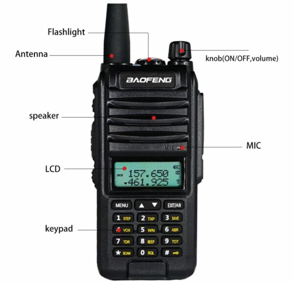 XF0547 A58S Walkie Talkie 2 Way Radio With LED Display 1pc