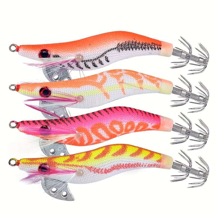 1pcs Luminous Bionic Bait Wood Shrimp Fishing Tackle 8cm 8g