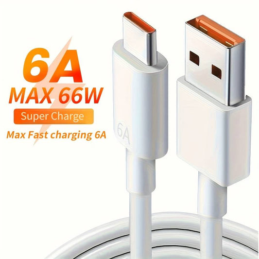 Type C Data Cable 6A Fast Charging 100cm