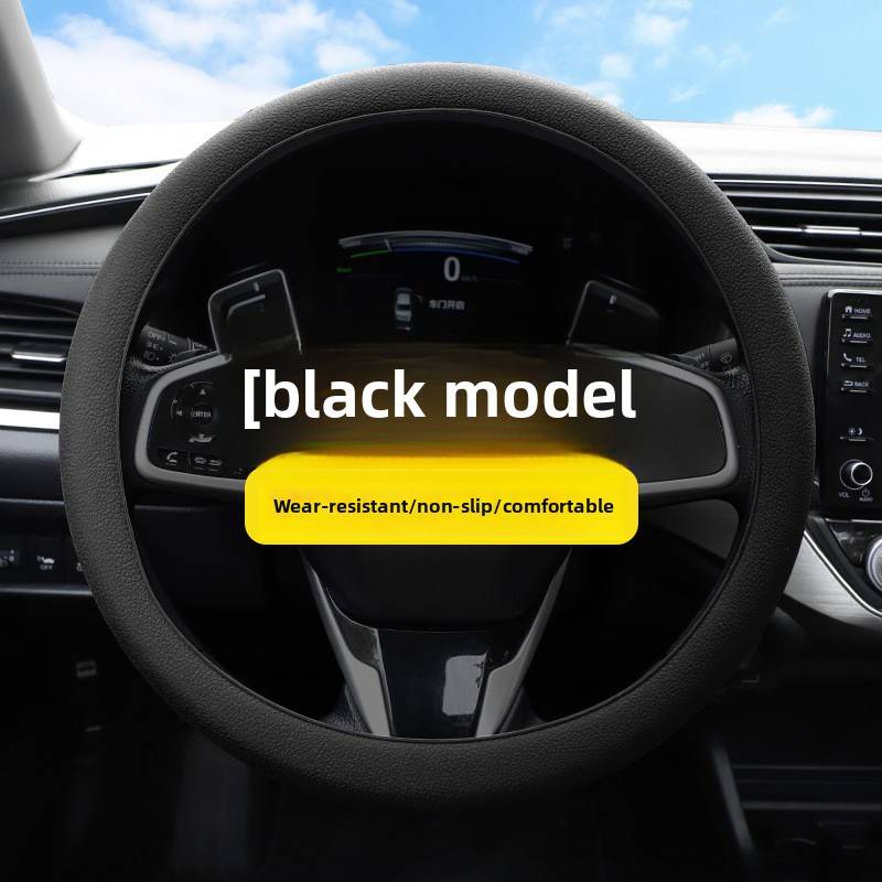Car Steering Wheel Cover Black