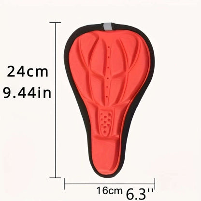 1pc Upgrade Your Mountain Bike with This 3D Cushion Cover Soft Silicone Saddle Seat Cover