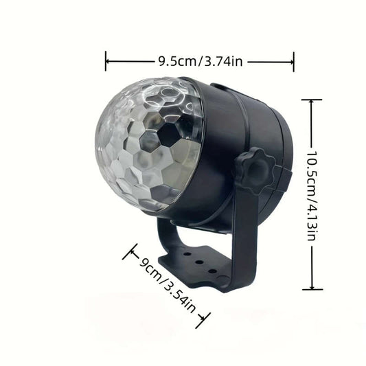 1pc Multifunctional RGB LED Magic Ball Light with USB Power Vibrant Disco DJ Party Atmosphere Lamp f