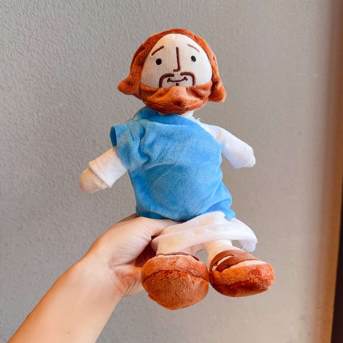 Toy Doll Items Blue Scarf Jesus