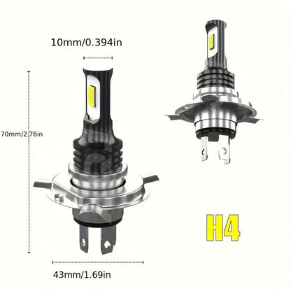 2pcs 9003 H4 HB2 LED Headlight Bulbs Kit