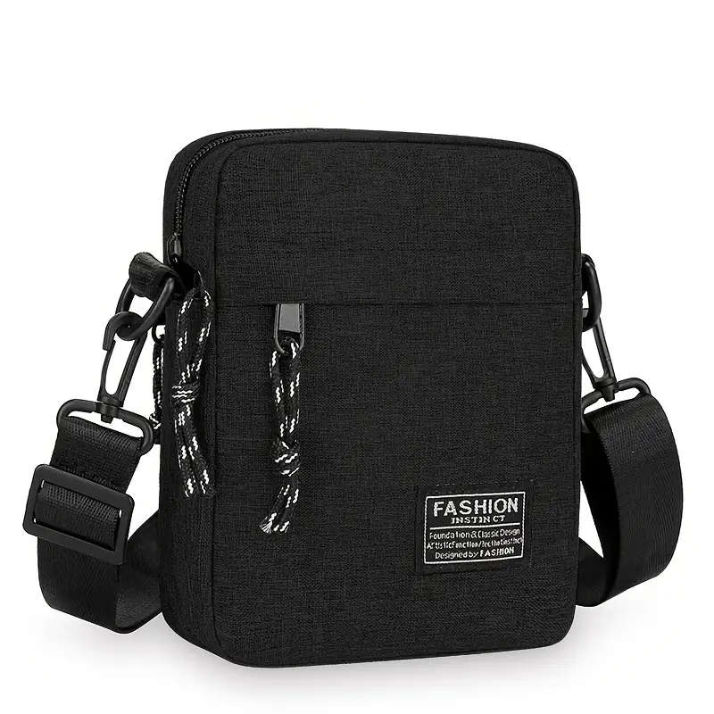 1pc Casual Mini Crossbody Bag Men's Nylon Small Shoulder Bag