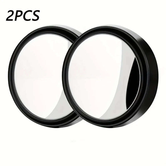 2pcs 360 Degree Adjustable Wide-Angle Round Rearview Mirror