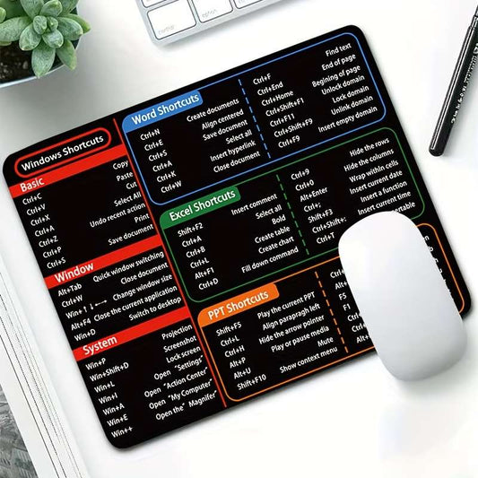 1pc Simple Windows Shortcuts Mouse Pad