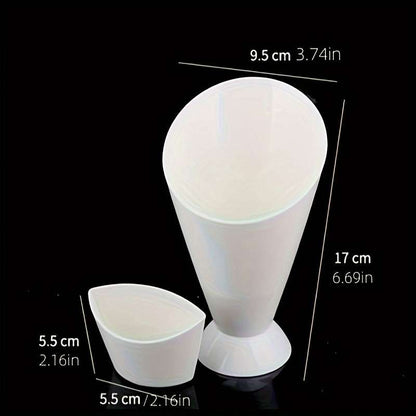 1pc Rectangular Plastic Snack Cup with Lid