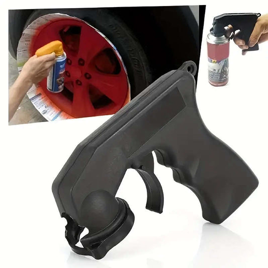 1pc Spray Adapter Paint Care Spray Gun Handle with Full Grip Trigger Lock Collar for Car Maintenance 11.18 x 13.97cm Gun Accessories